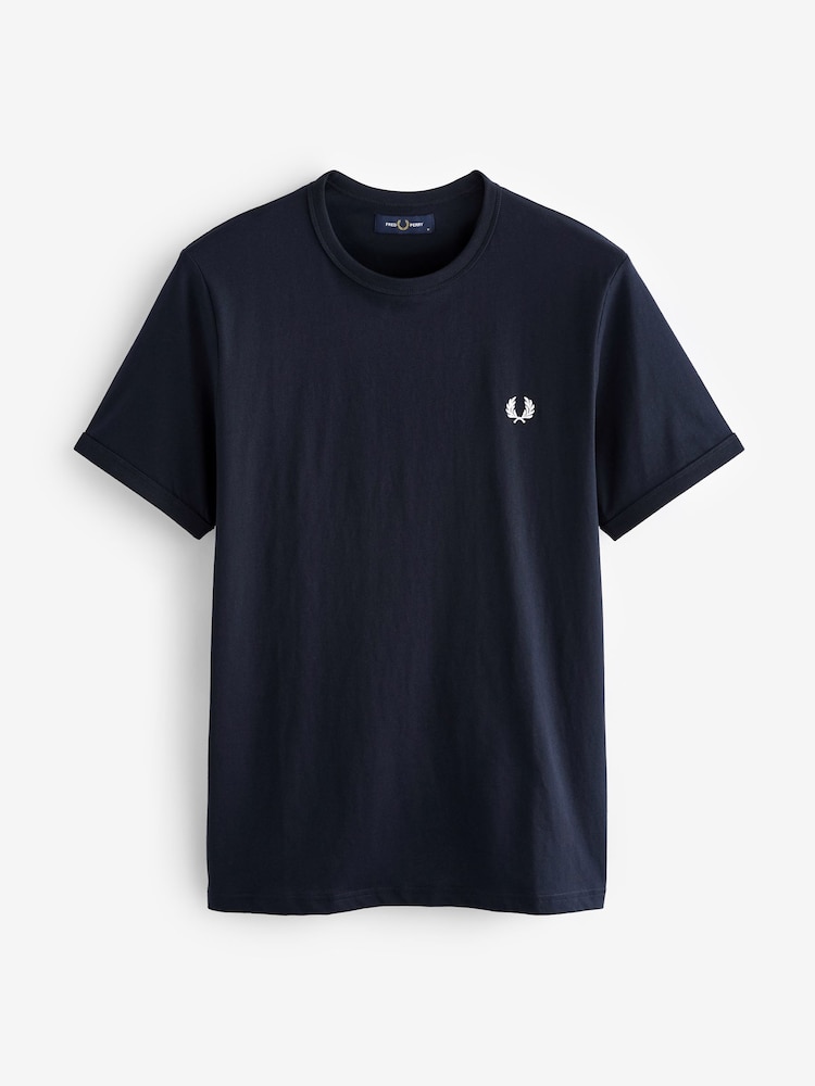 marine - T-shirt Fred Perry en coton - Image 7 of 10