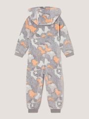 Monsoon Grey Glow In The Dark Camo Fleece Onesie - Image 2 of 3