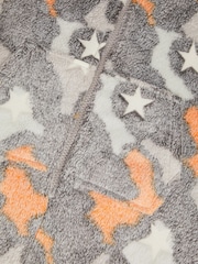 Monsoon Grey Glow In The Dark Camo Fleece Onesie - Image 3 of 3