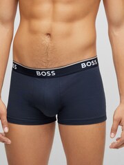 BOSS Navy Blue Power Boxers 3 Pack - Image 3 of 5