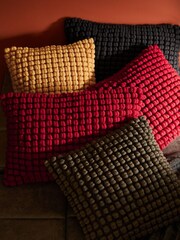 Red 40 x 59cm Global Bobble Cushion - Image 3 of 5