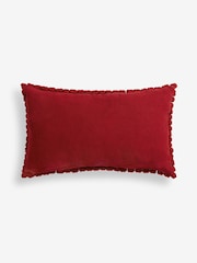 Red 40 x 59cm Global Bobble Cushion - Image 5 of 5