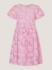 Vestido de Monsoon de manga corta con estampado floral texturizado - Imagen 2 de 4