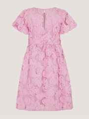 Vestido de Monsoon de manga corta con estampado floral texturizado - Imagen 3 de 4