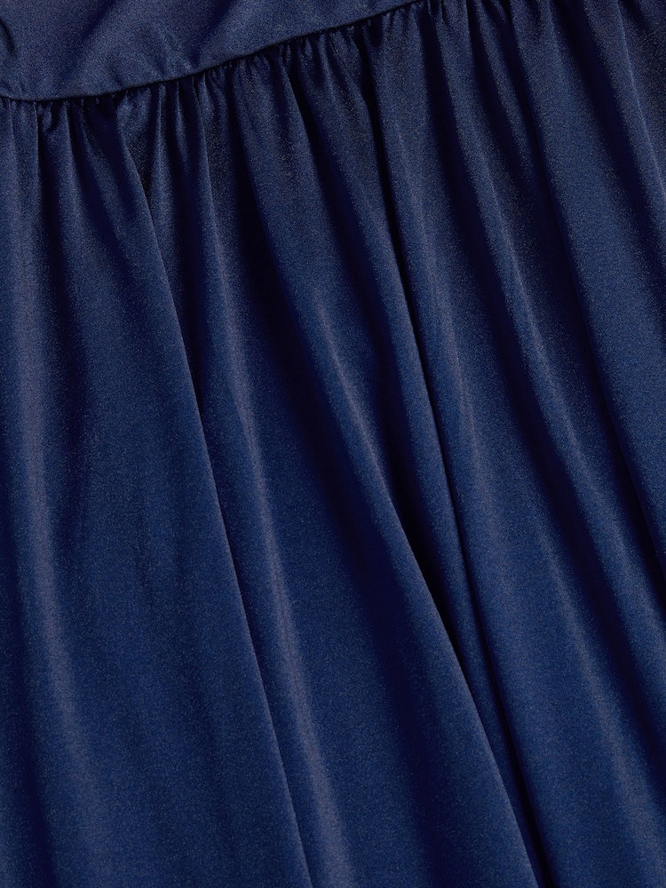 Monsoon Blue Avery Cowl Neck Prom Dress - Image 4 of 4 Monsoon Blue Avery Cowl Neck Prom Dress - Image 4 of 4