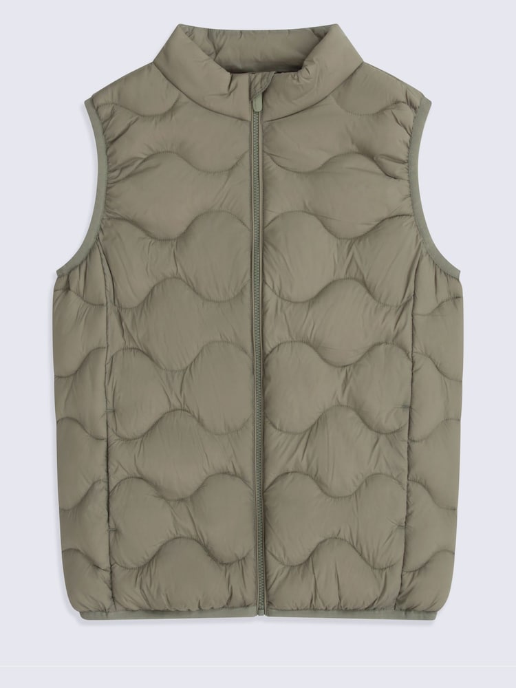 Animal Green Kids Quilted Padded Gilet - Image 1 of 5