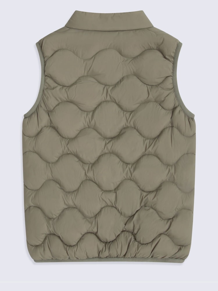 Animal Green Kids Quilted Padded Gilet - Image 2 of 5