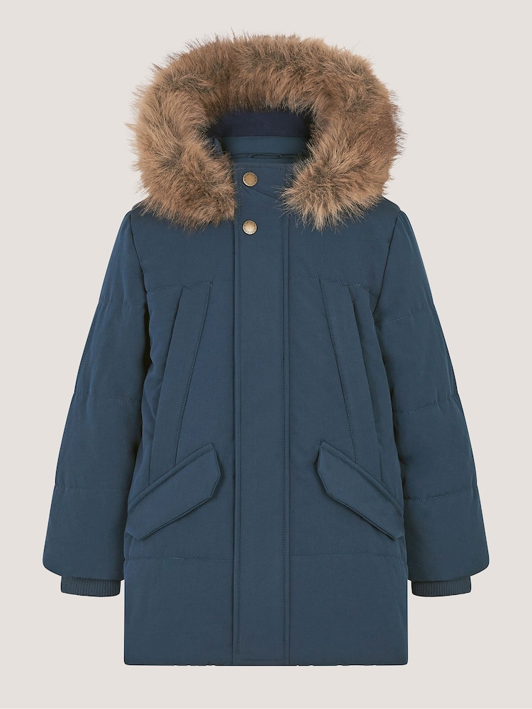 Monsoon Padded Parka Coat - Bild 2 av 4