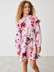Baker by Ted Baker Floral Sweat 100% Cotton Dress - Image 1 of 11