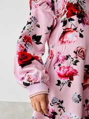 Baker by Ted Baker Floral Sweat 100% Cotton Dress - Image 5 of 11