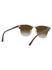 Ray-Ban Havana Clubmaster Gradient Lens Sunglasses - Image 10 of 12