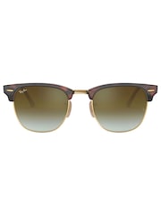 Ray-Ban Havana Clubmaster Gradient Lens Sunglasses - Image 4 of 12