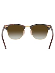 Ray-Ban Havana Clubmaster Gradient Lens Sunglasses - Image 6 of 12