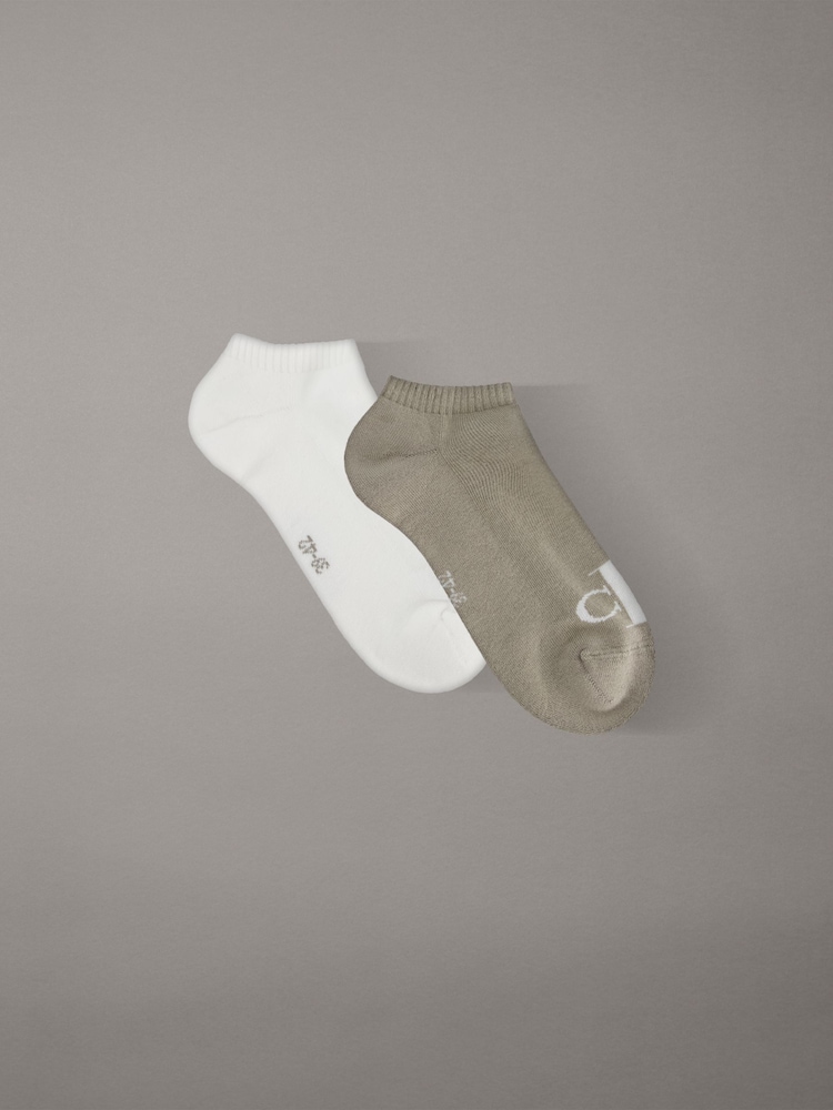 Weiß/Beige - Calvin Klein Calvin Klein Monogram Socks 2 Pack - Bild 1 von 2 Weiß/Beige - Calvin Klein Calvin Klein Monogram Socks 2 Pack - Bild 1 von 2