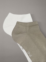 Weiß/Beige - Calvin Klein Calvin Klein Monogram Socks 2 Pack - Bild 2 von 2