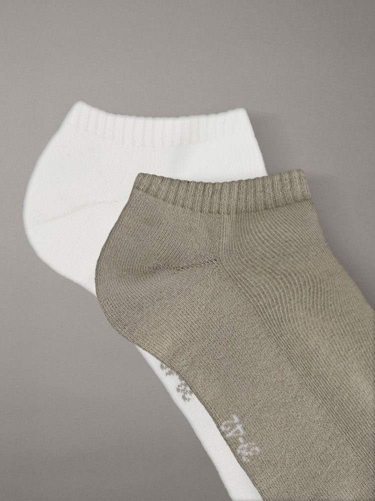 Weiß/Beige - Calvin Klein Calvin Klein Monogram Socks 2 Pack - Bild 2 von 2 Weiß/Beige - Calvin Klein Calvin Klein Monogram Socks 2 Pack - Bild 2 von 2