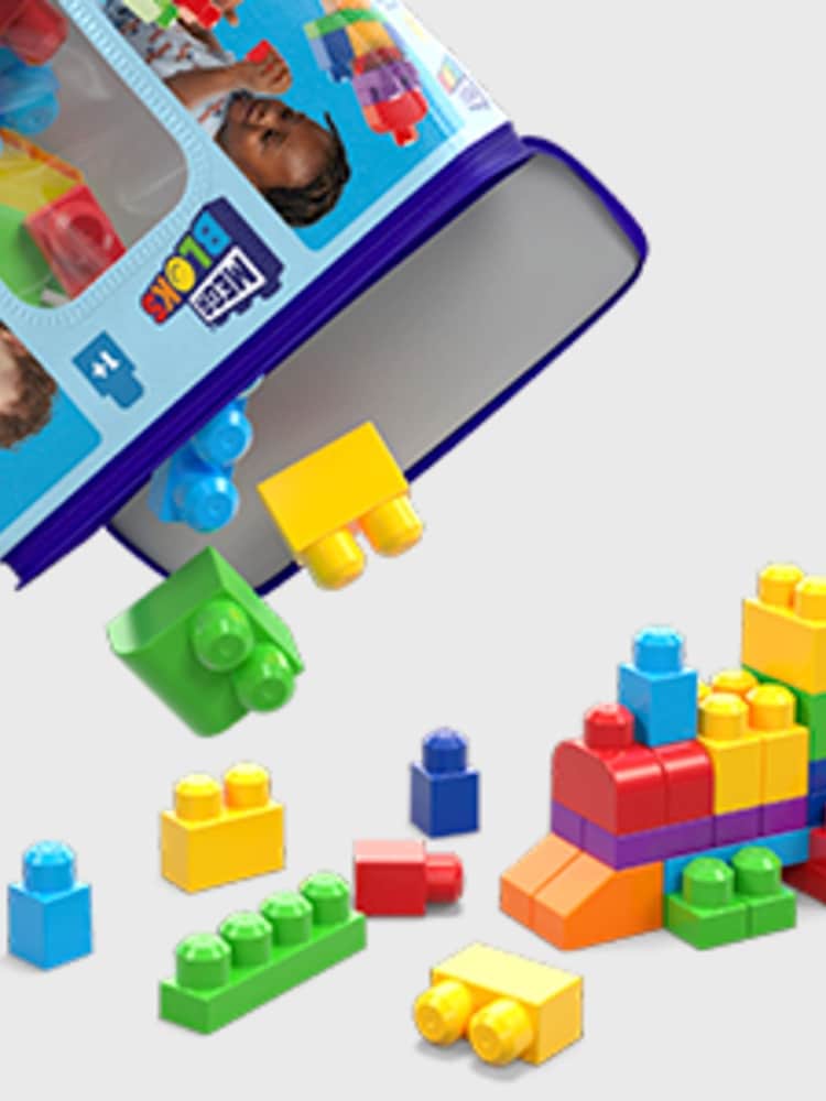 Mega Bloks 60 Piece Big Blue Building Bag - Image 2 of 4