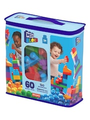 Mega Bloks 60 Piece Big Blue Building Bag - Image 4 of 4