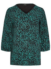 M&Co Green PetiteTop - Image 1 of 2