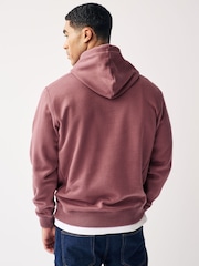 Pink Regular Fit Jersey Cotton Rich Overhead Hoodie - Image 3 of 8