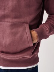 Pink Regular Fit Jersey Cotton Rich Overhead Hoodie - Image 5 of 8