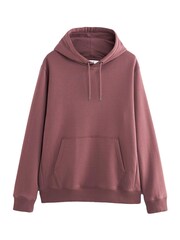 Pink Regular Fit Jersey Cotton Rich Overhead Hoodie - Image 6 of 8