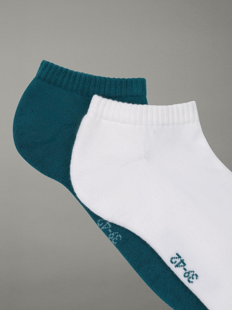 Weiß - Calvin Klein Calvin Klein Monogram Socks 2 Pack - Bild 2 von 2 Weiß - Calvin Klein Calvin Klein Monogram Socks 2 Pack - Bild 2 von 2
