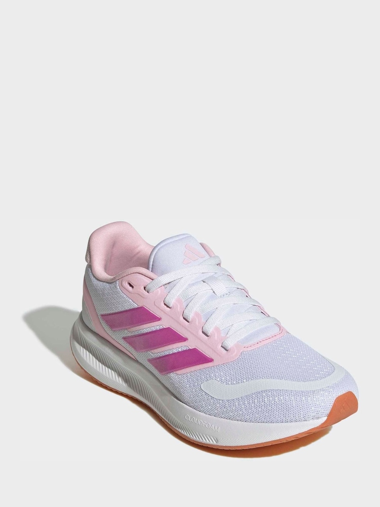 adidas White Runfalcon 5 Shoes - Image 1 of 9