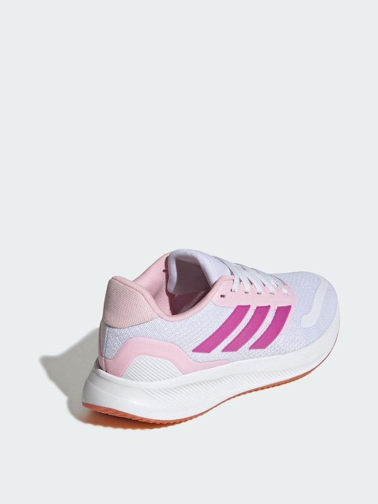 adidas White Runfalcon 5 Shoes - Image 2 of 9