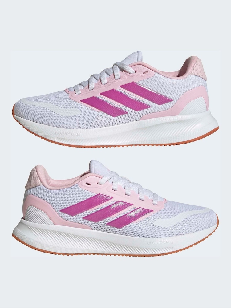 adidas White Runfalcon 5 Shoes - Image 9 of 9