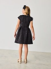 Noir - Robe Baker by Ted Baker en néo-marine à nœud - Image 1 de 10