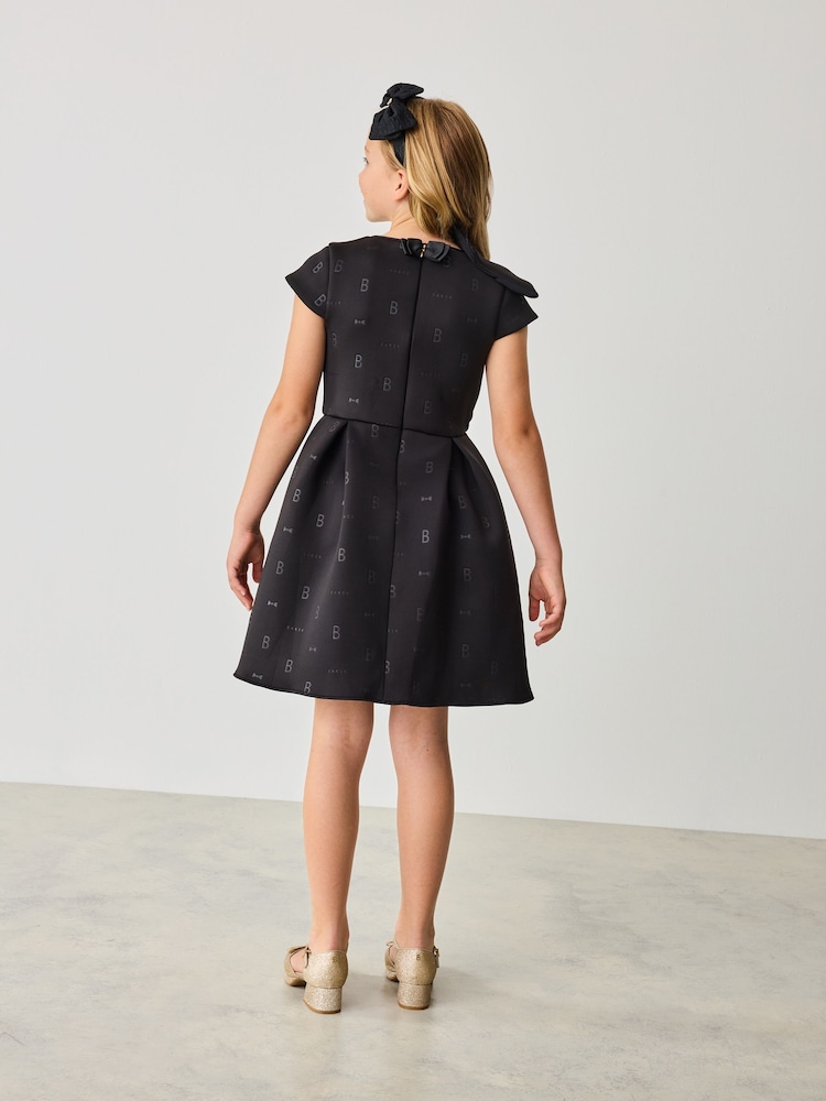 Noir - Robe Baker by Ted Baker en néo-marine à nœud - Image 1 de 10
