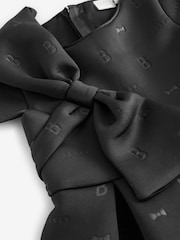 Noir - Robe Baker by Ted Baker en néo-marine à nœud - Image 8 de 10