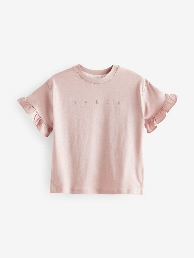 Taupe rjava - Baker by Ted Baker 100% Bombažna majica 3 Pakiranje - Slika 2 iz 7