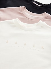 Taupe rjava - Baker by Ted Baker 100% Bombažna majica 3 Pakiranje - Slika 6 iz 7