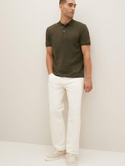 Green Textured Polo Shirt - Image 2 of 8