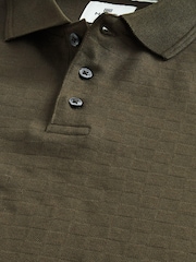 Green Textured Polo Shirt - Image 8 of 8
