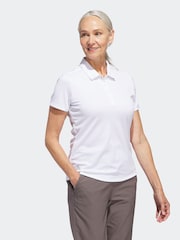Blanco - Polo de manga corta liso de mujer de adidas Golf - Imagen 2 de 7