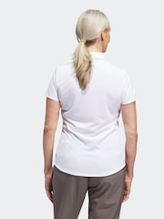 Blanco - Polo de manga corta liso de mujer de adidas Golf - Imagen 3 de 7