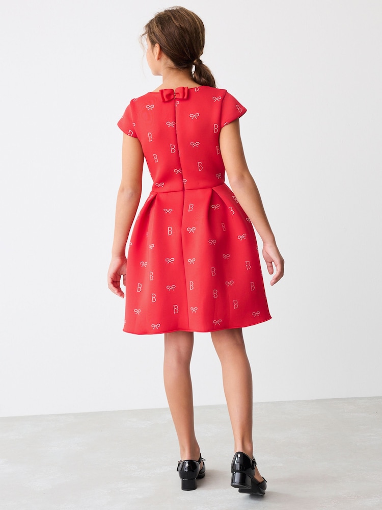 Rojo - Vestido de scuba con pedrería de Baker by Ted Baker - Imagen 2 de 9 Rojo - Vestido de scuba con pedrería de Baker by Ted Baker - Imagen 2 de 9