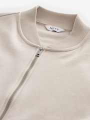Ecru Jersey Bomber Jacket - Image 6 of 7