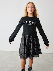 Baker by Ted Baker Sequin Pleated Sweat Dress - Image 1 of 8