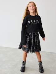 Baker by Ted Baker Sequin Pleated Sweat Dress - Image 2 of 8