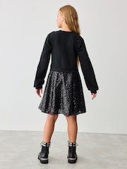 Baker by Ted Baker Sequin Pleated Sweat Dress - Image 3 of 8