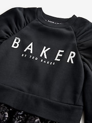 Baker by Ted Baker Sequin Pleated Sweat Dress - Image 7 of 8
