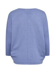 Saint Tropez Blue Mila Knitted 3/4 Sleeve Pullover - Image 5 of 5