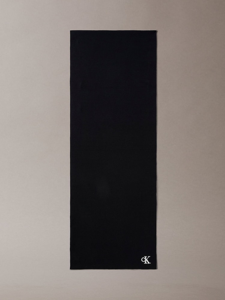 Noir - Écharpe à logo Calvin Klein - Image 1 sur 1