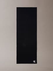 Calvin Klein Black Signature Logo Scarf - Image 2 of 4