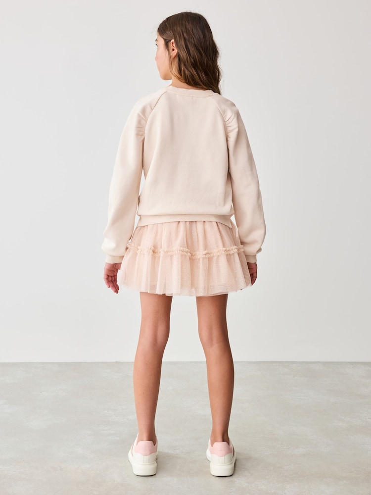 Baker by Ted Baker 2 Piece Sweat Top and Tulle Mesh Skirt Set - Image 2 of 8