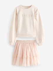Baker by Ted Baker 2 Piece Sweat Top and Tulle Mesh Skirt Set - Image 5 of 8